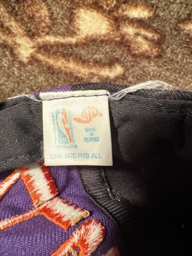 Vintage Signature Panel Phoenix Suns NBA Snapback Hat Cap Embroidered Black - Picture 7 of 7
