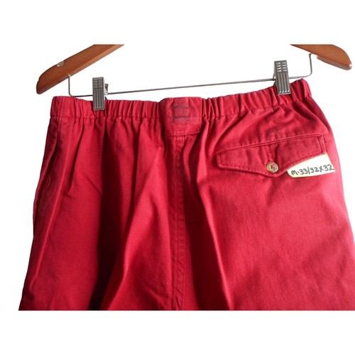 VTG Savane Original Outfitters Red Pant M/L elastic waist USA cotton chino pants - Picture 7 of 7