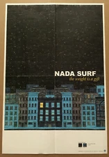 NADA SURF Rare 2005 PROMO POSTER for Weight CD USA NEVER DISPLAYED 15 x 22   
