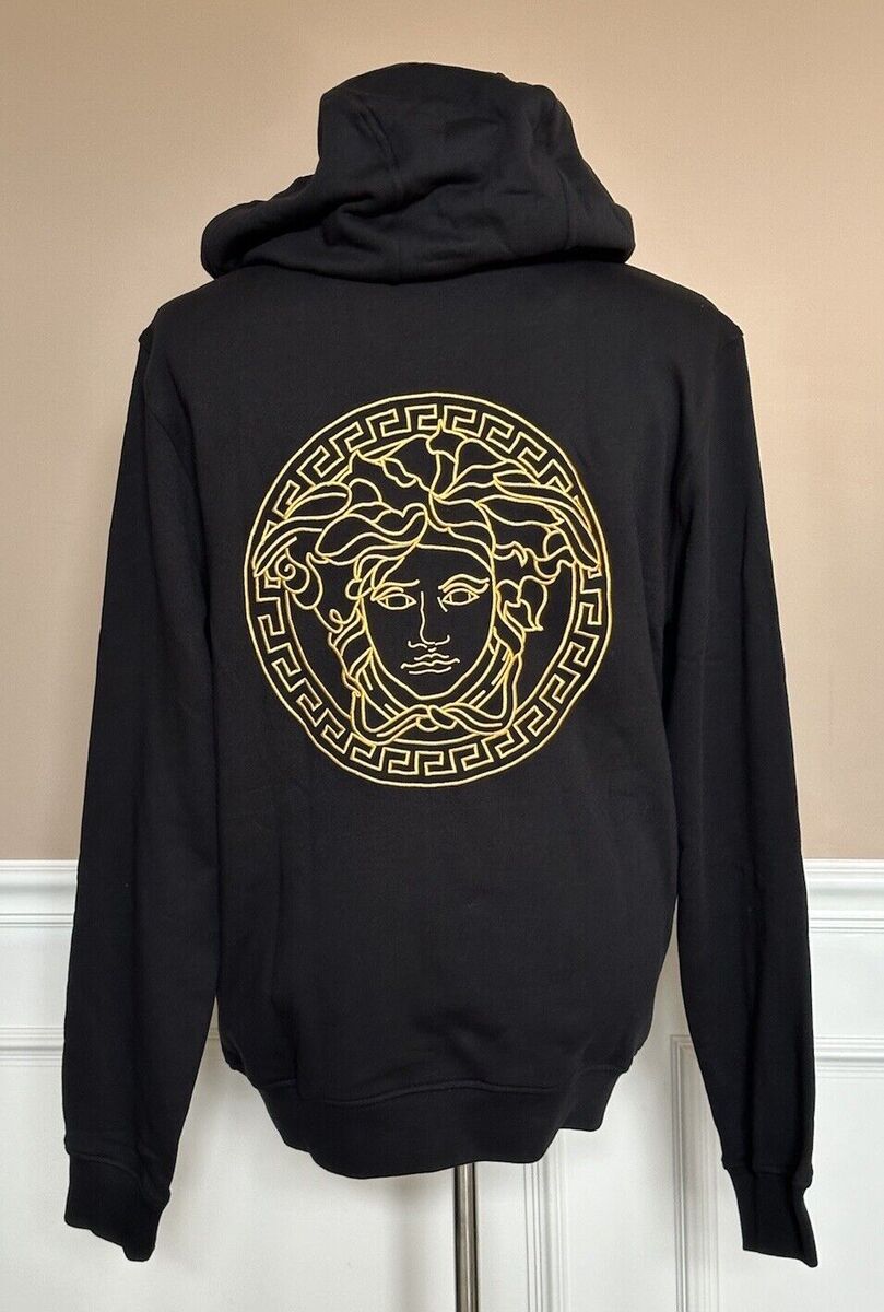 Versace Mens Medusa Print Jacket Windbreaker with Hoodie M Versace Mens Medusa Print Jacket Windbreaker with Hoodie M