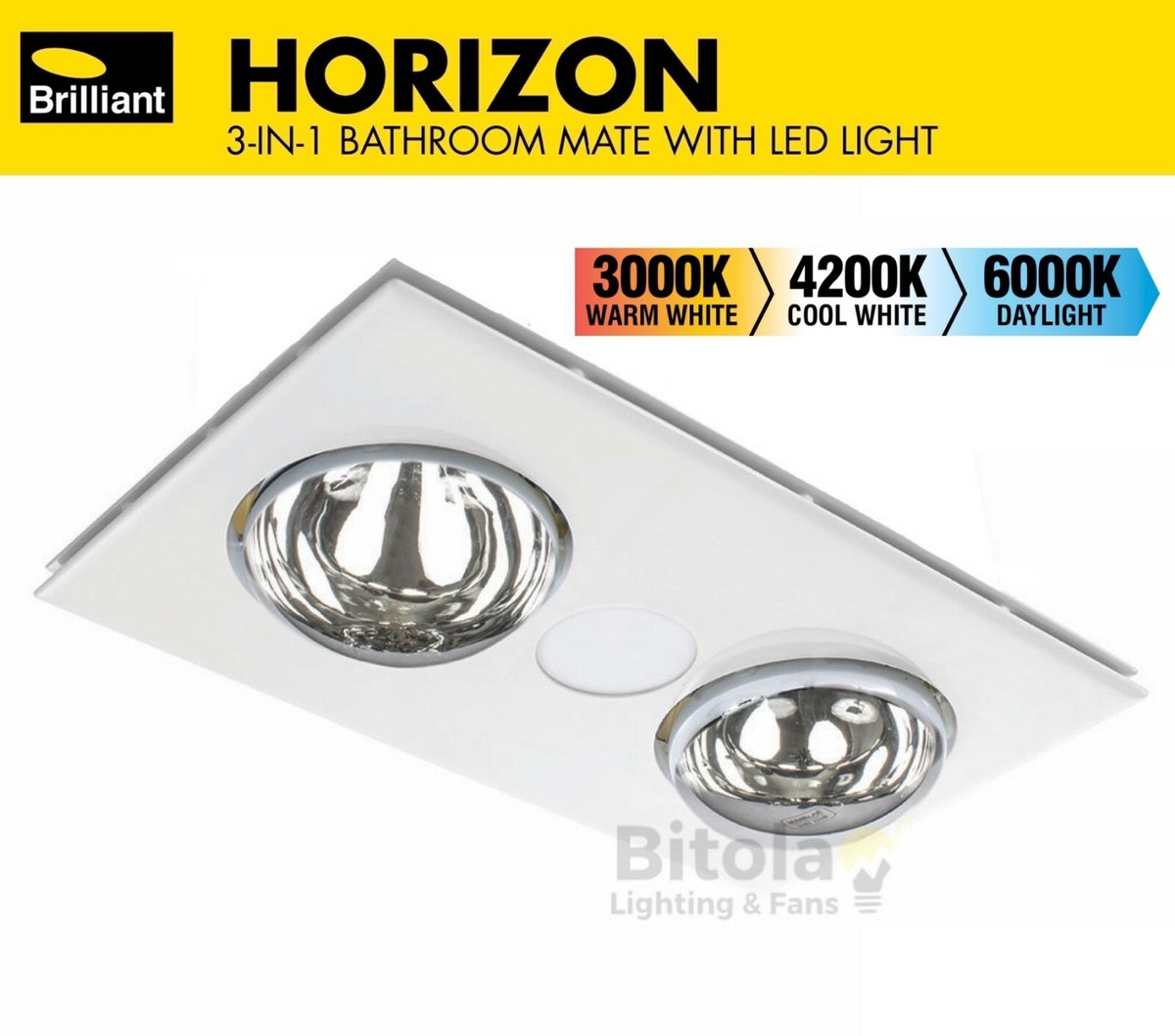 Heat Light Bunnings Fan Heater Bathroom Myka Slimline In Bathroom