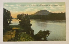 Vintage Divided Back Postcard, Lookout Mountain From Tennessee River Chattanooga