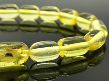 AMBER BRACELET Insect Gift Inclusion Baltic Barrel Beads Insects Ladies 7g 13681