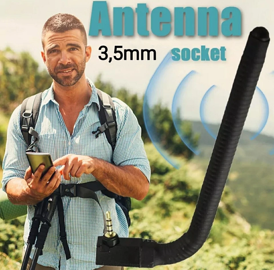 3,5mm Externe Antenne Signal Booster für Handy Outdoor Berge Wald Jungle Wüste  - Bild 2 von 4