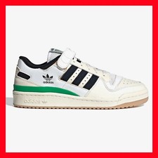 adidas Forum 84 Low Sneaker, Cream White/Core Black/Green GX9058 Men  s Size 13