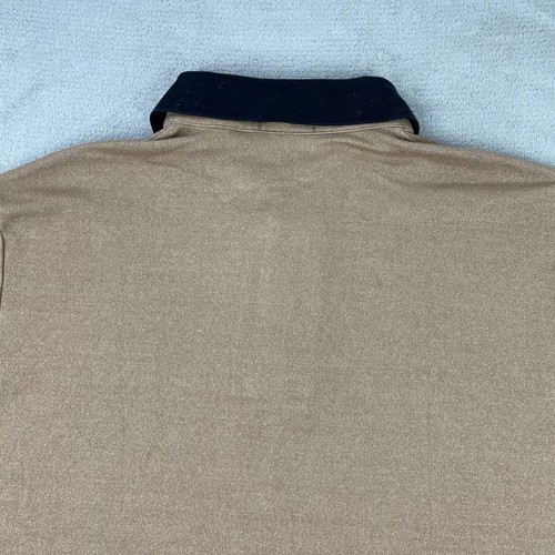 Theory Polo Shirt Men XL Brown Anemone Kayser Jersey Short Sleeve Designer NWOT - Picture 6 of 11