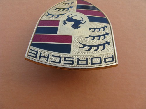 08 09 10 PORSCHE CAYENNE FRONT BUMPER EMBLEM LOGO BADGE SIGN SYMBOL USED A45235 - 第 3/12 張圖片