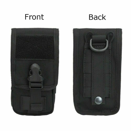 Funda táctica para teléfono celular Molle del ejército funda soporte clip para cinturón funda de 2 capas - Imagen 4 de 12