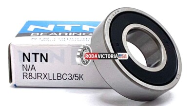 NTN R8 LLB C3/5K BALL BEARING, RUBBER SEALED R8 2RS 12.700x28.575x7.938mm