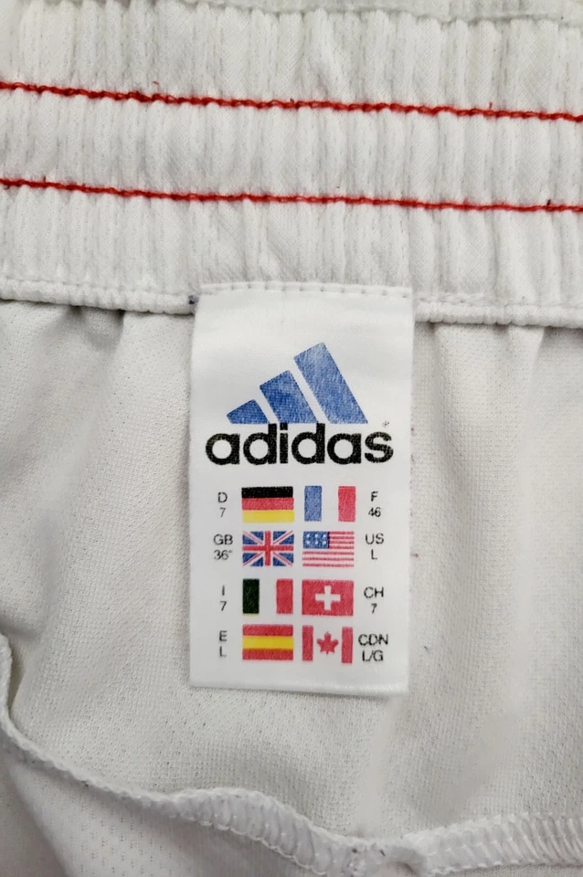 Francia 1998 - 2000 Visitante Fútbol Adidas Pantalones Cortos Talla Grande Foto 3 de 4