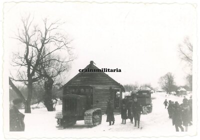 Orig. Foto russ. Beute Artillerie Schlepper Traktor in Saworowo Russland 1941