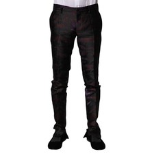 DOLCE & GABBANA Pants Multicolor Polyester Patterned Trousers IT48/W34/M 1730usd