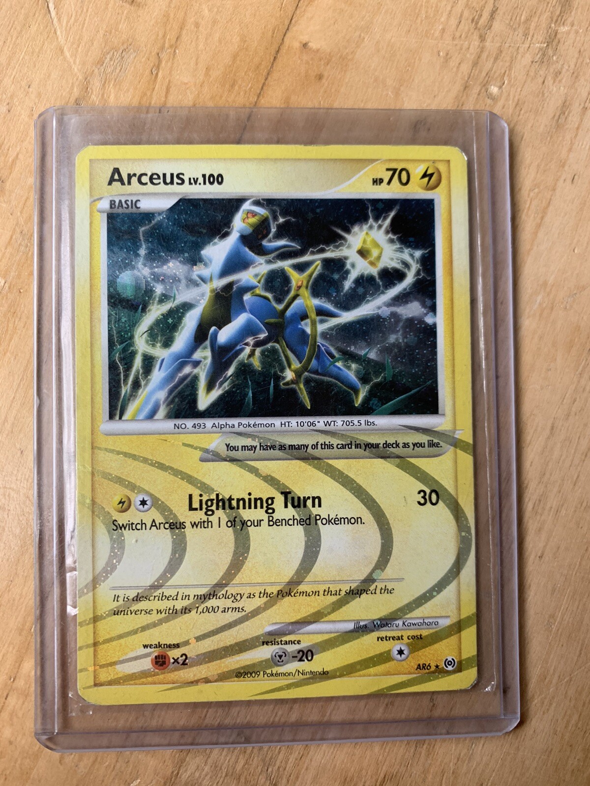 Arceus HOLO RARE AR6 Pokemon Card Platinum Arceus Legend TCG NM 2009