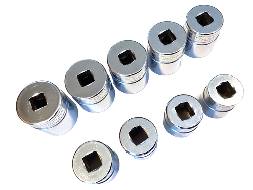 Snap On 9 Piece 1/2” Drive 12 POINT Metric Shallow Socket Set 23 To 32MM MINT - Foto 3 di 9