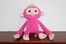BELLA PINK FINGERLING Large Hugs Plush Interactive 19" Talking Monkey StuffedToy