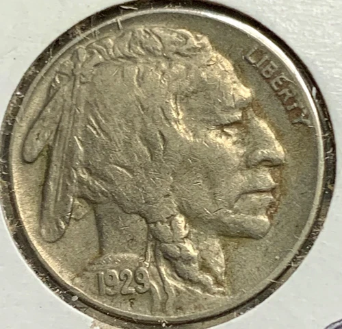 1929-S Buffalo Nickel Extremely Fine XF Coin - SN661