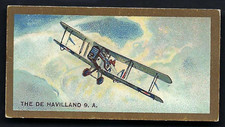BRITISH AMERICAN (PRINTED) - AEROPLANES (GILT) - #1 THE DE HAVILLAND 9 A