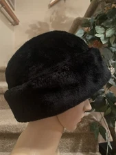 Vintage Capas Headwear N.Y Size Large Faux Fur Bavarian Style Trapper Hat
