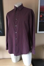 MENS VINTAGE JAEGER STRIPED SHIRT TOP ORIGINAL SIZE 16