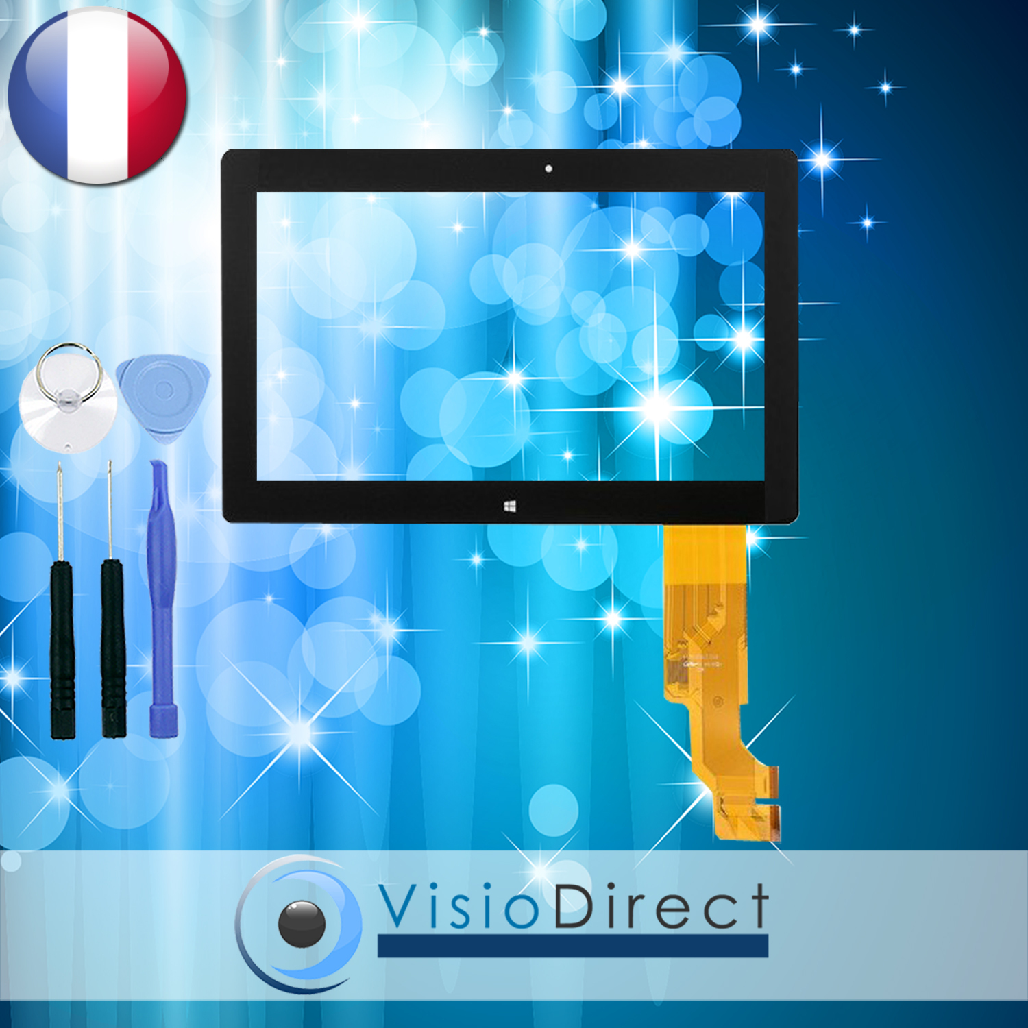 Écran tactile Asus VivoTab RT TF600T cassé ? Remplacer la vitre noire avec outils fournis