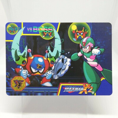 No. 67 VS Bubbly Grabros MEGA (ROCK) Man X2 Card 1994 BANDAI JAPAN CAPCOM TCG