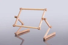 Adjustable Needlework Wood Embroidery Stand Bullfinch Scroll Frame by Arabeska