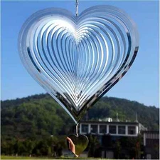 Stainless Steel Reflective Wind Spinners Outdoor Garden Decor,Sparkly Wind Spinn