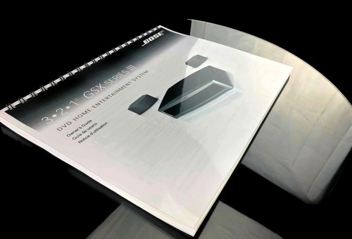 Bose 321 GSX Series 3 III Entertainment System Owners Manual User Guide - Picture 3 of 4