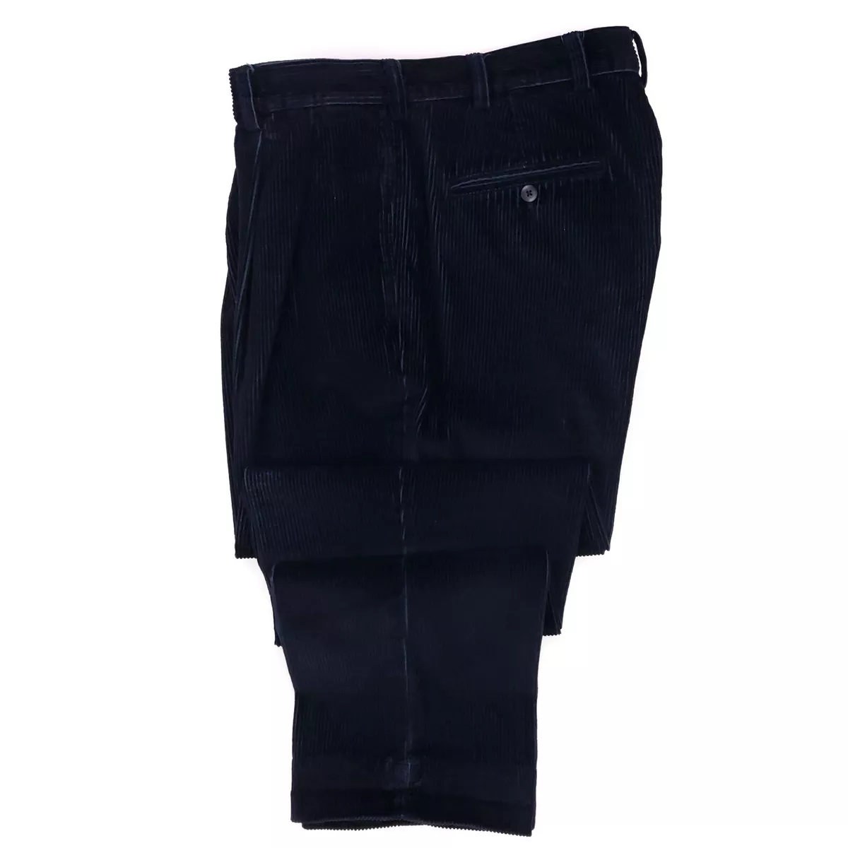 Navy Corduroy Pants 38x31 Jos A Bank Cords Double Pleated Mens Size Pant Blue Sz