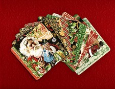 Graphic45 CHRISTMAS TIME 11 HANDMADE 4x4 POCKET PAGE CARDS Double-Sided