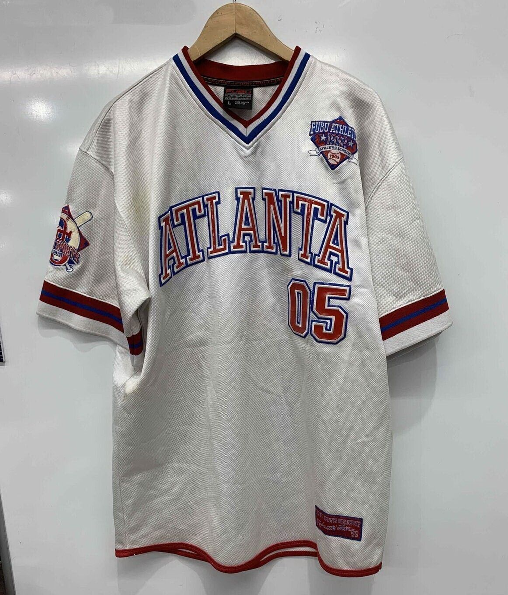 FUBU jersey, Atlanta t-shirt, white, vintage Georgia shirt