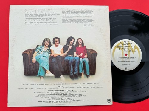Peter Frampton - I'm With you LP Vinyl, 1977, Pop Rock, USA Original. NM Wax - Picture 5 of 5