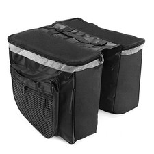 Borsa Portapacchi Doppia per Bici Borsa Bici Borsa Bagaglio Nera Double