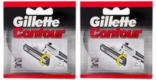 Pack 10 Lames GILLETTE "CONTOUR" Lot Recharges Rasoir 2 Plus Genre Sensor Excel*