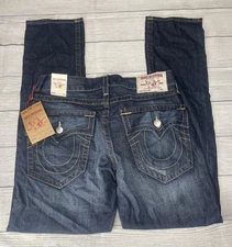 True Religion Jeans Mens Slim Blue Size 33 NWT