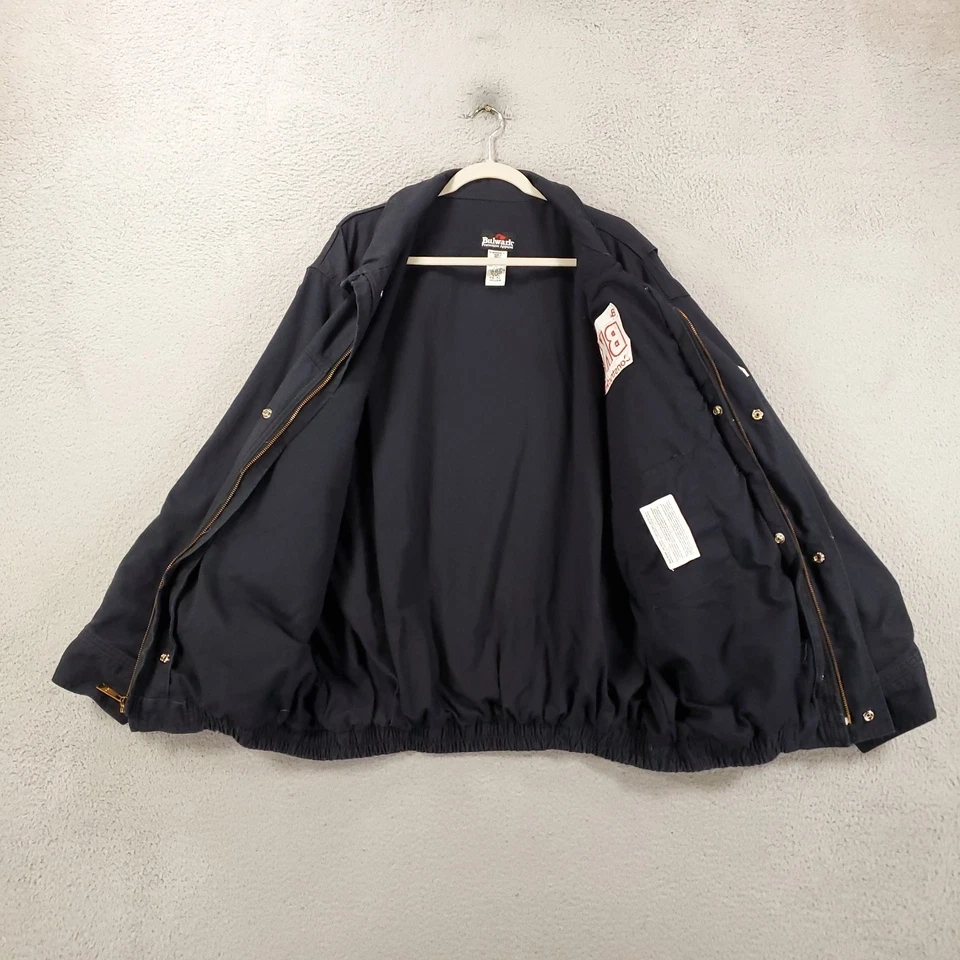 Bulwark FR Jacket Mens 2XL Flame Resistant Heavyweight Full Zip Snap Up Dark - Image 2 of 4