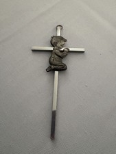 Praying Little Boy Wall Cross. Vintage 1983