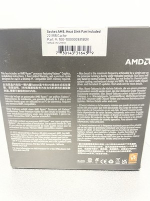 AMD Ryzen 5 7600 Processor (5.1 GHz, 6 Cores, Socket AM5) Boxed