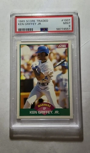 1989 Score Rookie Traded Ken Griffey Jr #100T (RC) Psa 9  mint