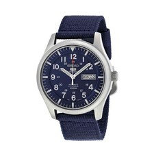 Seiko 5 Sports Automatic Nylon Strap Blue Dial SNZG11K1 100M Men's Watch