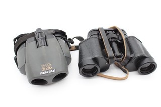Binoculars Working Inc Pentax 8 20x24 UCF Zoom & 6nu5 8x30 USSR x 2 w/ Some Case