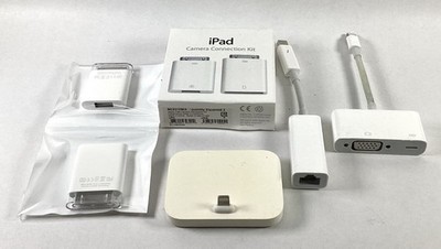 Lot Of 4 Apple Phone iPad Adapters  A1605  1439  Camera Connection Kit  A1433