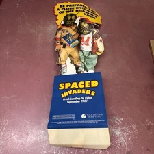 Vintage 80s Space Invaders Movie Standee Display Sci Fi Film Promo Rare