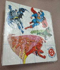 VINTAGE RARE 1992 DC COMICS TRADING CARDS BINDER NEW SEALED SUPERMAN BATMAN 