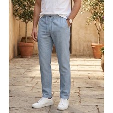 Scotch  Soda Mott Super Slim Fit Chino Pants Men's 36 Light Blue Drawstring NWT