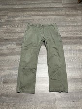 Khaki green Carhartt workwear pants