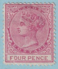 LAGOS 4  MINT HINGED OG * NO FAULTS VERY FINE! - NJI