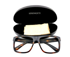 SERENGETI POSITANO 8373RX TY SQUARE BROWN AUTHENTIC EYEGLASSES FRAMES 56-16-135