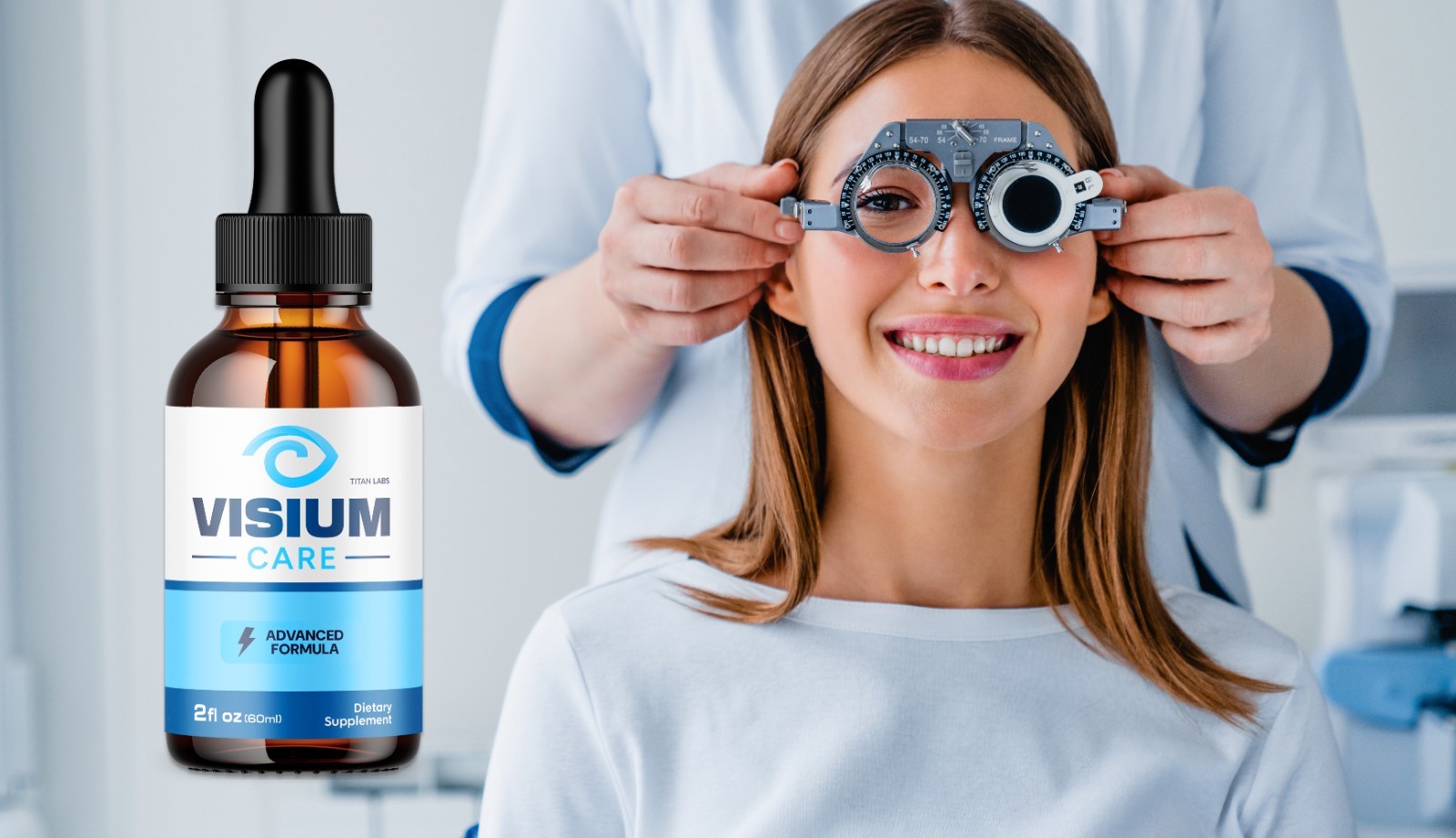 (1 Pack) Visium Care Drops Support For Healthy Eye Vision VisiumCare 30 Servings