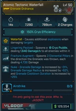 Borderlands 4 • Legendary Ordnance • Tectonic Waterfall Cryo • Lvl 50 • PS PC XB